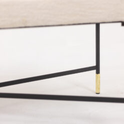 White Lacquered Metal Benches - Frame - Styylish