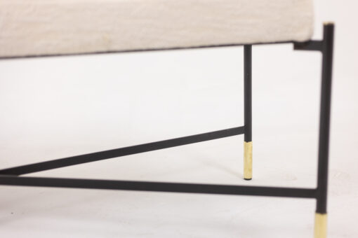 White Lacquered Metal Benches - Frame - Styylish
