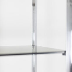 Smoked Glass Shelves - Metal Frame - Styylish