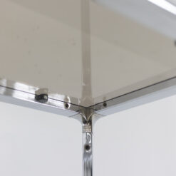 Smoked Glass Shelves - Metal Frame - Styylish