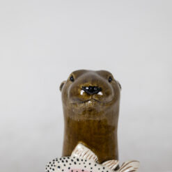 Stoneware Otter Sculpture - Face Profile - Styylish