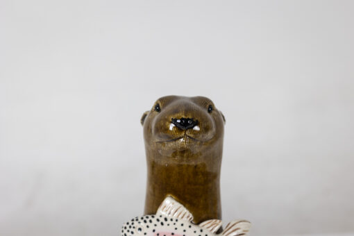 Stoneware Otter Sculpture - Face Profile - Styylish