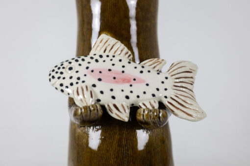 Stoneware Otter Sculpture - Fish - Styylish