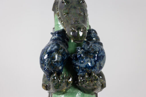 Crocodile Hippos Sculpture - Middle - Styylish