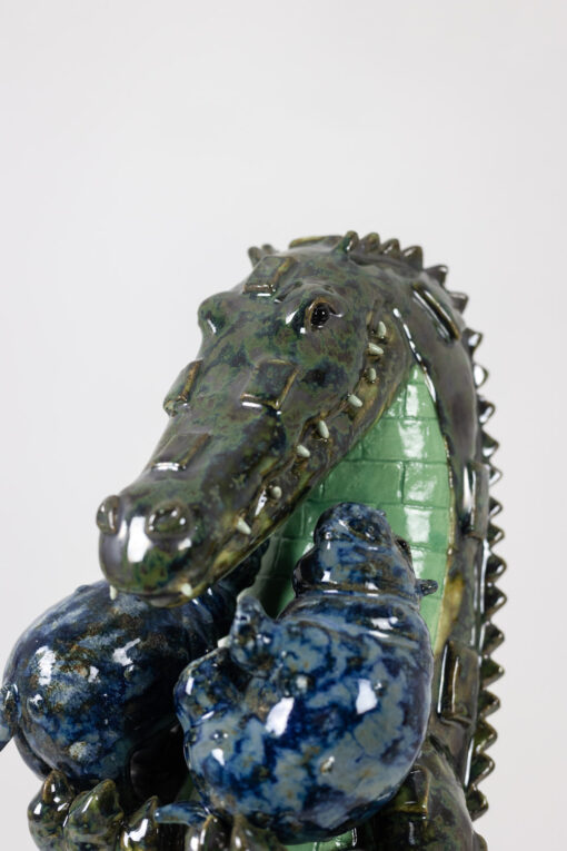 Crocodile Hippos Sculpture - Face - Styylish