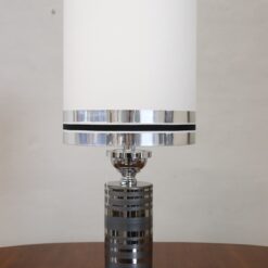 Chromed Metal Table Lamp - Light Off - Styylish