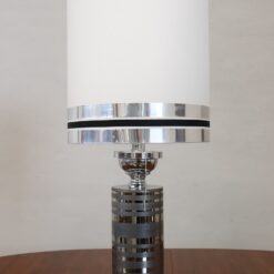 Chromed Metal Table Lamp - Base and Shade - Styylish