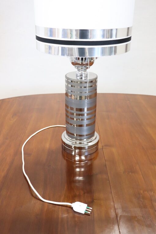 Chromed Metal Table Lamp - Cord - Styylish