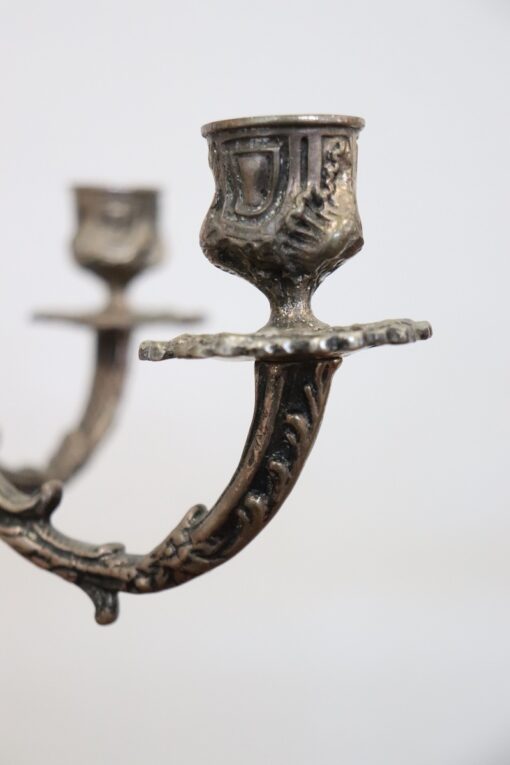 Italian Silver Candlesticks - Arm Detail - Styylish