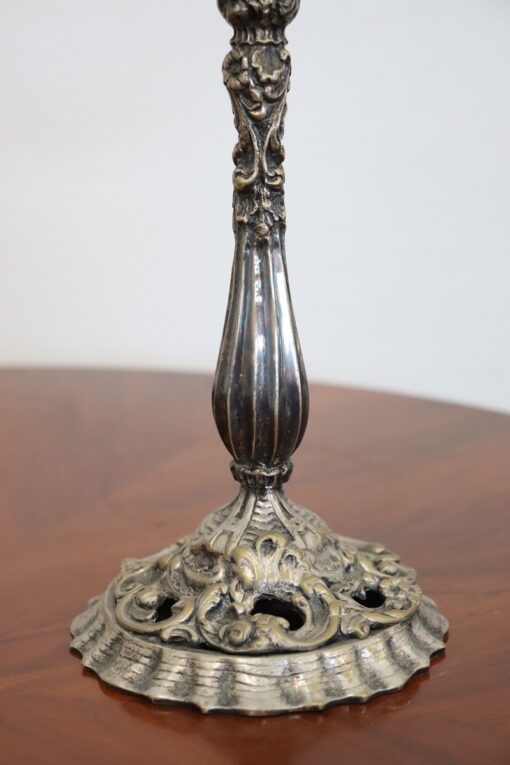 Italian Silver Candlesticks - Base Detail - Styylish
