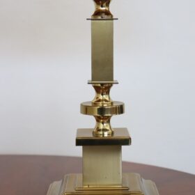 Italian Pair of Golden Bedside Lamps, 1970s