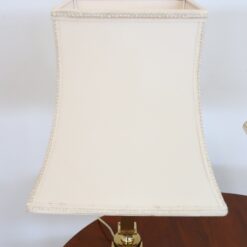 Golden Bedside Lamps - White Shade Detail - Styylish