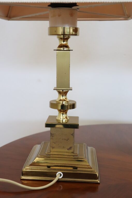 Golden Bedside Lamps - Geometric Detail - Styylish