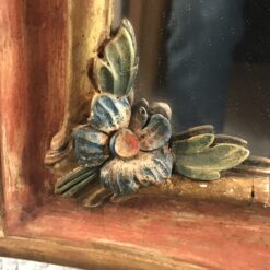 Pair of Baroque Style Pier Mirrors - flower detail - Styylish