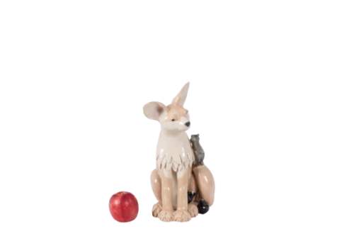 Enameled Stoneware Fennec - Staged - Styylish