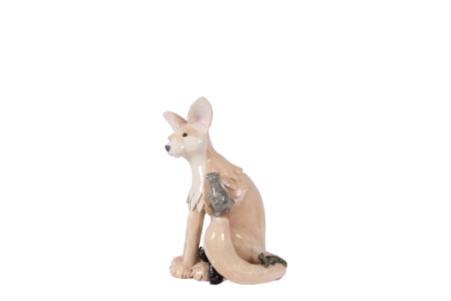 Enameled Stoneware Fennec - Side - Styylish
