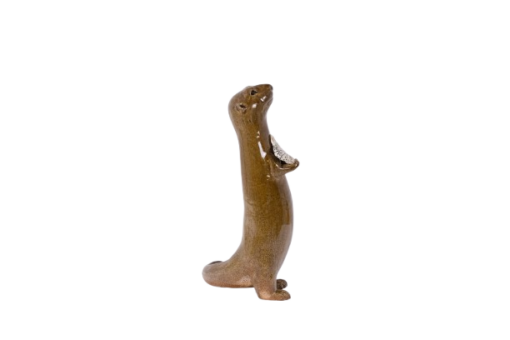 Stoneware Otter Sculpture - Side Profile - Styylish
