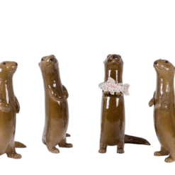 Stoneware Otter Sculpture - Set - Styylish