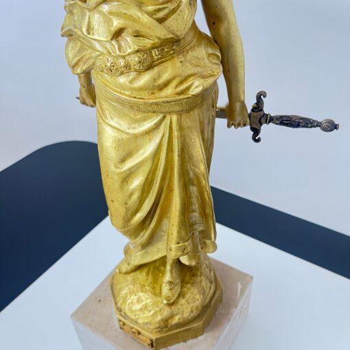 Jugendstil Bronze Judith Sculpture - Bottom Detail - Styylish