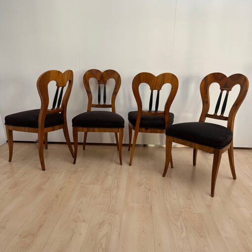 Set of 4 Biedermeier Balloon Chairs - 4 chairs - Styylish