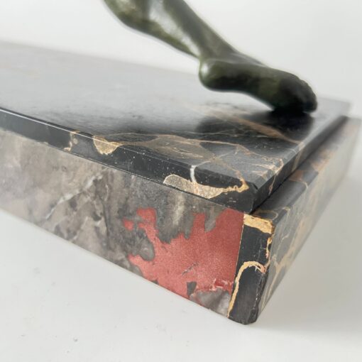 Art Deco Bronze Sculpture - Marble Base - Styylish