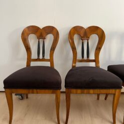 Set of 4 Biedermeier Balloon Chairs - fronts - Styylish