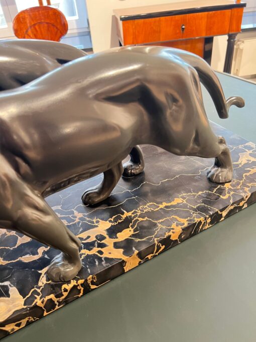 Art Deco Panther Sculpture - Back - Styylish