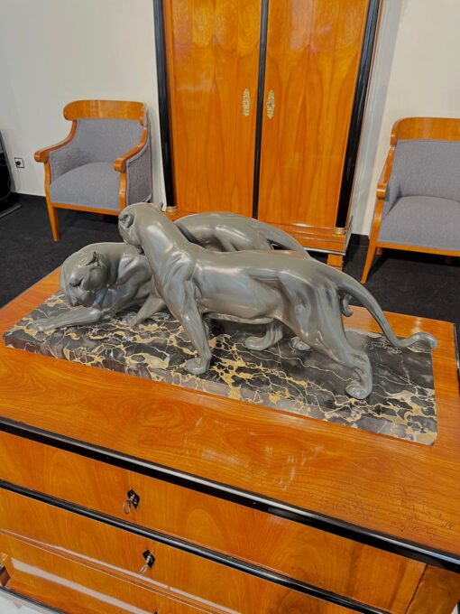 Art Deco Panther Sculpture - Staged - Styylish