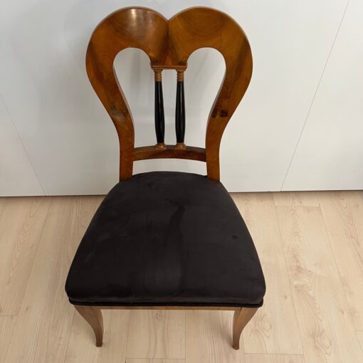 Set of 4 Biedermeier Balloon Chairs - seat - Styylish