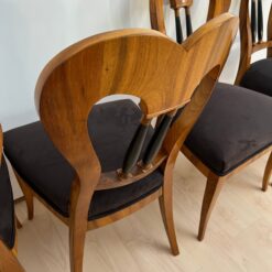Set of 4 Biedermeier Balloon Chairs - closeup back - Styylish