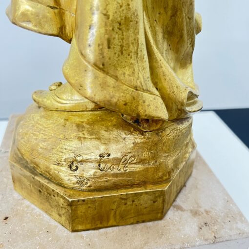 Jugendstil Bronze Judith Sculpture - Base Profile - Styylish