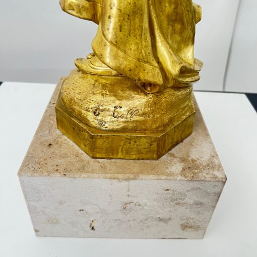 Jugendstil Bronze Judith Sculpture - Base Detail - Styylish