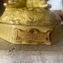 Jugendstil Bronze Judith Sculpture - Base - Styylish