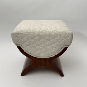 French Art Deco Stool, Rosewood Veneer, France circa 1930