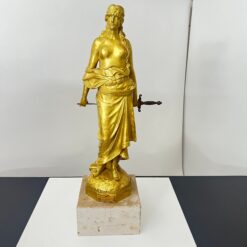 Jugendstil Bronze Judith Sculpture - Front Sword Full - Styylish