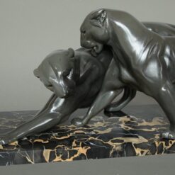 Art Deco Panther Sculpture - Face Profiles - Styylish