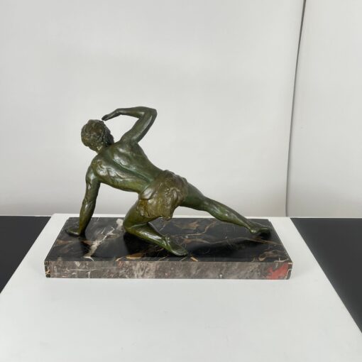 Art Deco Bronze Sculpture - Back Side Detail - Styylish