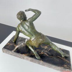 Art Deco Bronze Sculpture - Back Detail - Styylish