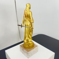 Jugendstil Bronze Judith Sculpture - Back - Styylish