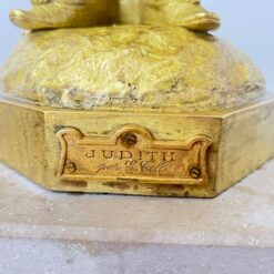 Jugendstil Bronze Judith Sculpture - Name Plate - Styylish