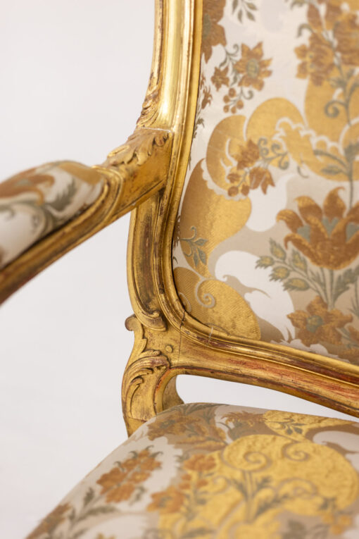 Louis XV Queen Armchair - Armrest Cushion - Styylish