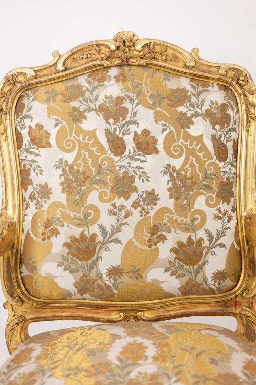 Louis XV Queen Armchair - Backrest Upholstery Detail - Styylish