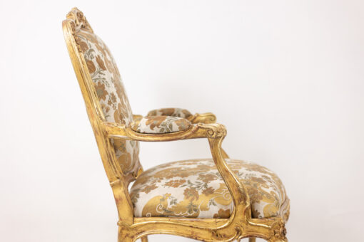 Louis XV Queen Armchair - Side Profile - Styylish