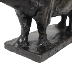 Bronze Rhinoceros Sculpture - Base Detail - Styylish