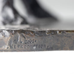 Bronze Rhinoceros Sculpture - Signature Stamp Detail - Styylish