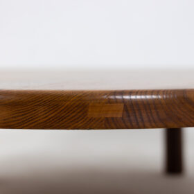 Pierre Chapo Coffee Table in Solid Blond Elm – 1970s
