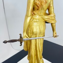 Jugendstil Bronze Judith Sculpture - Sword Detail - Styylish