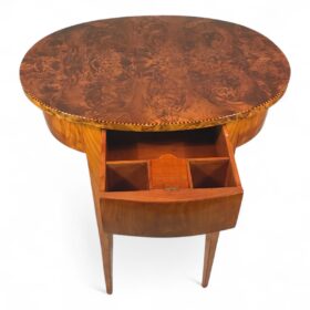 Oval Biedermeier Side Table, Germany 1820