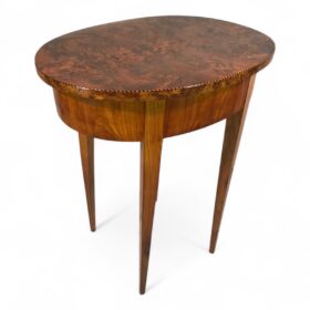 Oval Biedermeier Side Table, Germany 1820