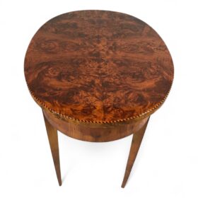 Oval Biedermeier Side Table, Germany 1820
